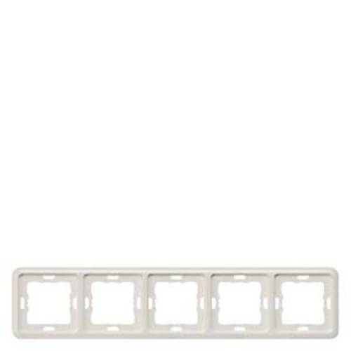 Siemens Schalterprogramm 5fach Rahmen Delta Silber 5TG1775 1 St.