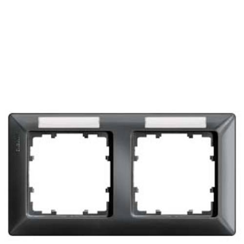 Thumbnail - Siemens Schalterprogramm 2fach Rahmen Delta Carbon 5TG25527 1 St.
