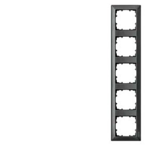 Thumbnail - Siemens Schalterprogramm 5fach Rahmen Delta Carbon 5TG25556 1 St.