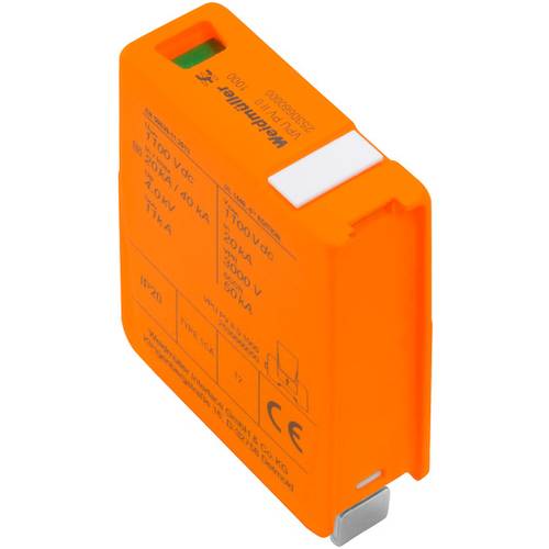 Weidmüller 2530660000 VPU PV II 0 1000 Überspannungsschutz-Ableiter steckbar Überspannungsschutz für: Photovoltaik-Anlag...