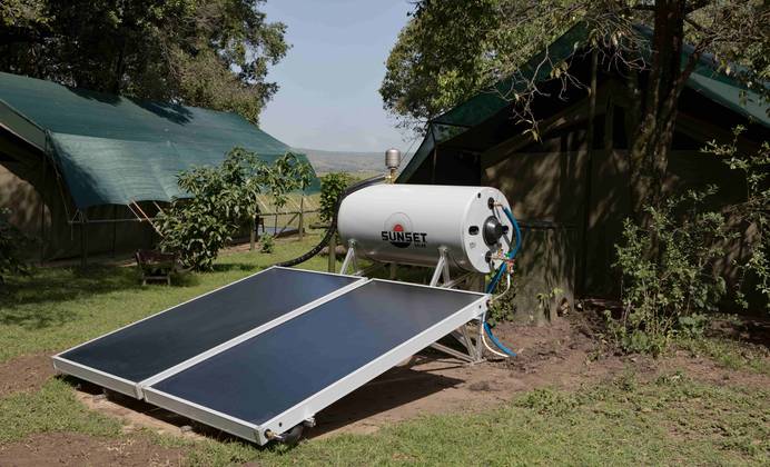 Brauchwassererwärmung und Heizungsunterstützung mit Solarthermie