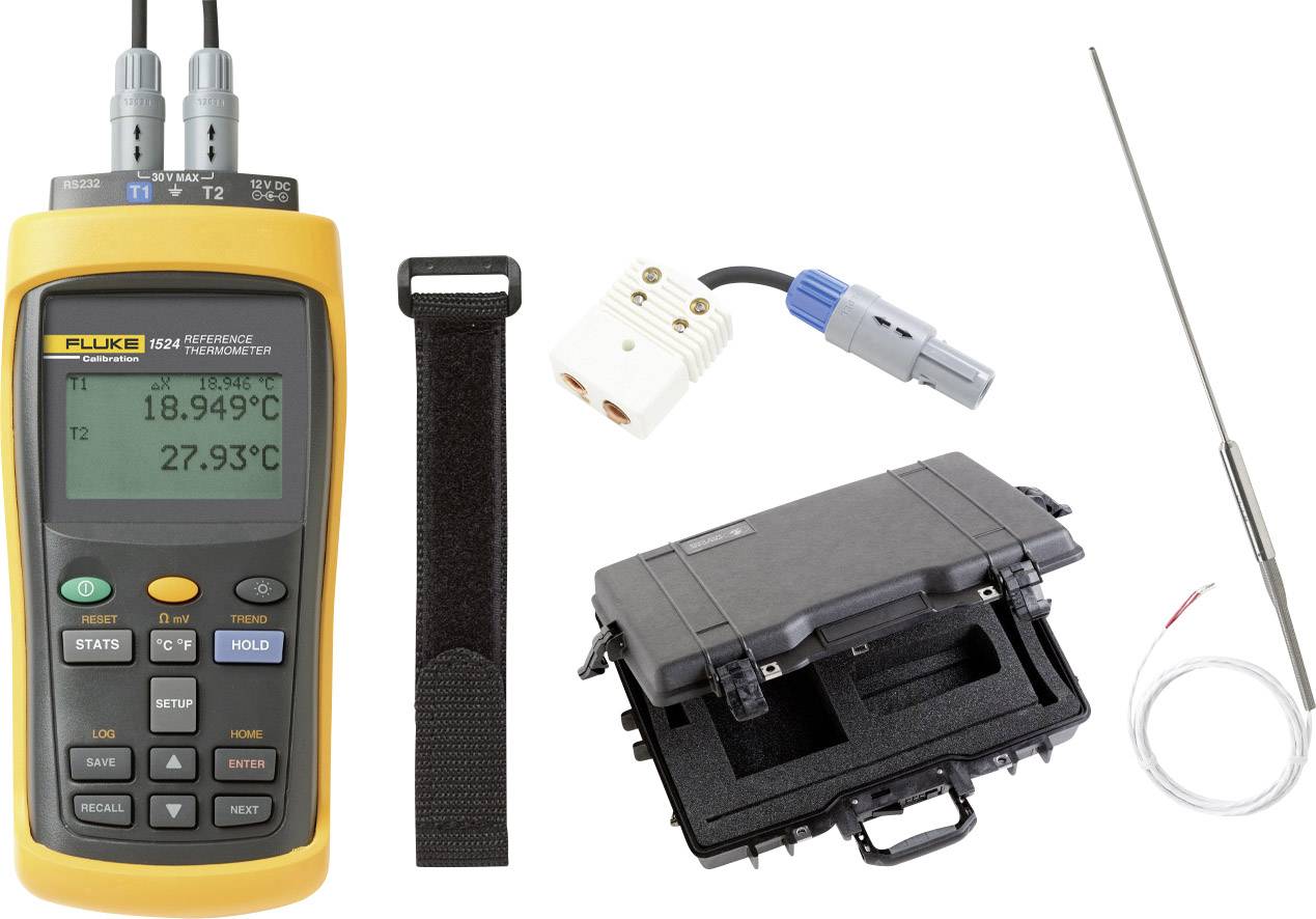 Fluke Calibration 1524-P4-256 Referentiethermometer -200 - +2315 &deg;C Sensortype PRT, Precisiethermistor, Thermokoppel Datalogger-functie