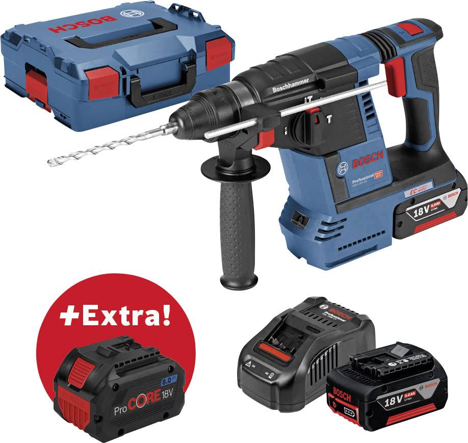 Bosch Professional GBH 18V-26F + ProCORE18V 8 Ah SDS-Plus-Akku ...