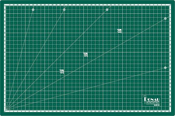 Donau Elektronik Schneidematte  (L x B) 450 mm x 300 mm Grün 1 St.