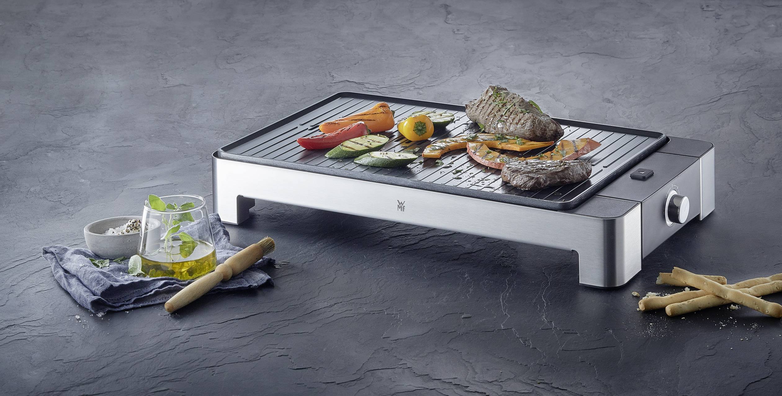 WMF LONO - Grill - elektrisch - 1107 qcm - Cromargan - matt/silber-1