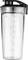 Ein transparenter Shakerbecher mit Messskala zeigt bis 700 ml (24 oz) an. Der schwarze Deckel hat einen Klappverschluss.
