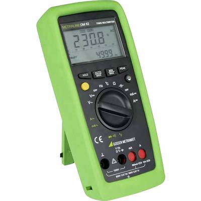 'Digitales Multimeter mit grünem Rahmen, zeigt eine Spannung von 230,8 Volt an. Drehschalter und verschiedene Messmodi sichtbar.'