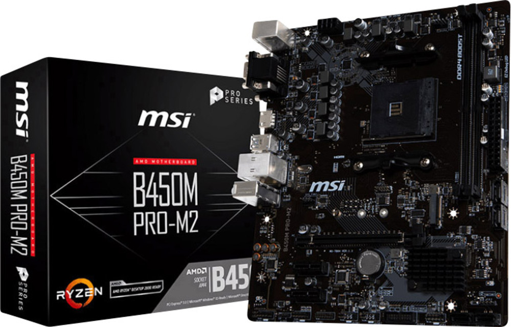 Msi B450m Pro M2 Mainboard Sockel Am4 Mainboard MSI B450M Pro-M2 Sockel AMD AM4 Formfaktor Micro-ATX