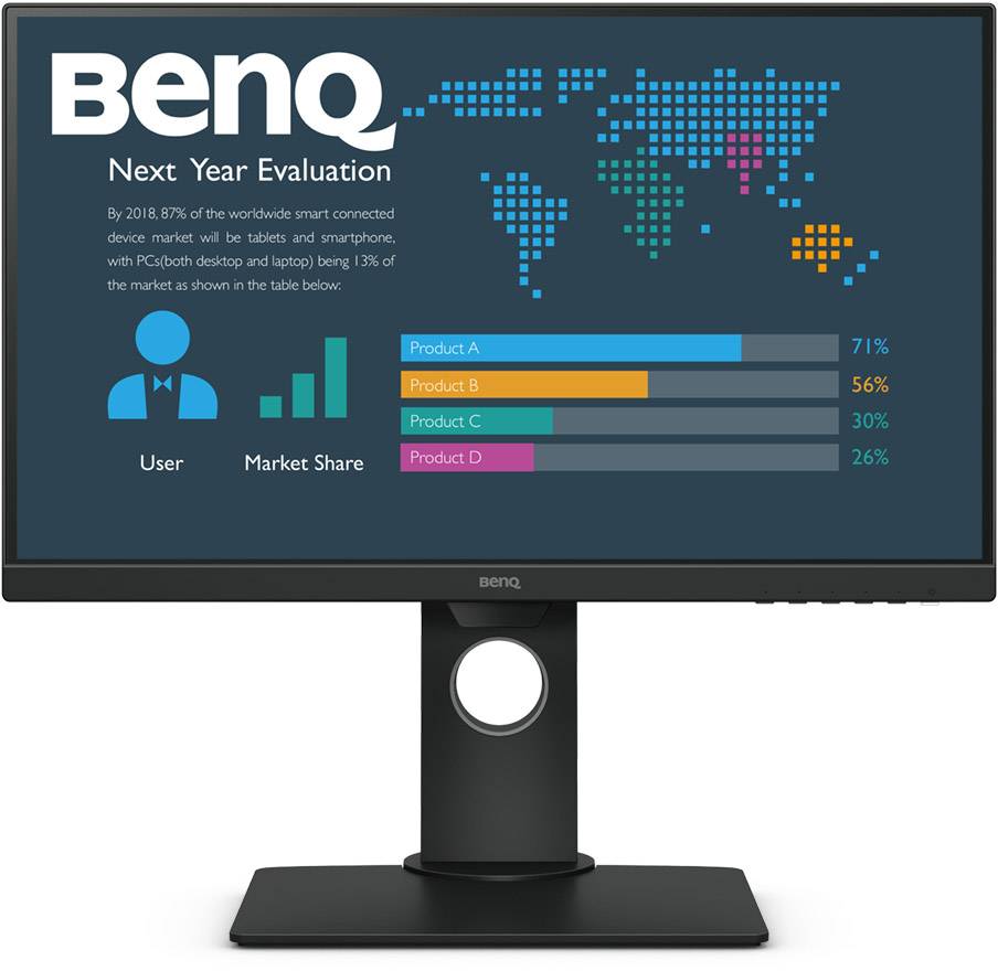 BL2480T LED-Monitor 60.5 cm (23.8 Zoll) EEK A (A++ - E) 1920 x 1080 Pixel Full HD 5 ms HDMI®, DisplayPort, VGA,