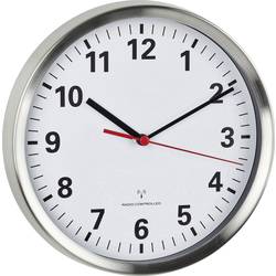 Image of TFA Dostmann 60.3529.02 Funk Wanduhr 22 cm x 4.5 cm Aluminium Schleichendes Uhrwerk (lautlos), Energiesparfunktion