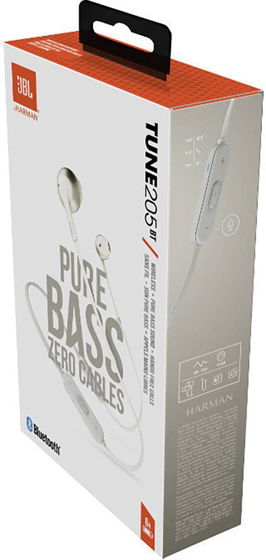 JBL TUNE 205BT - Ohrhörer mit Mikrofon - im Ohr - Bluetooth - kabellos - Champagnergold-4