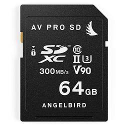 Paměťová karta SDXC, 64 GB, Angelbird V90 AVP064SD, Class 10, UHS-II, UHS-Class 3, v90 Video Speed Class