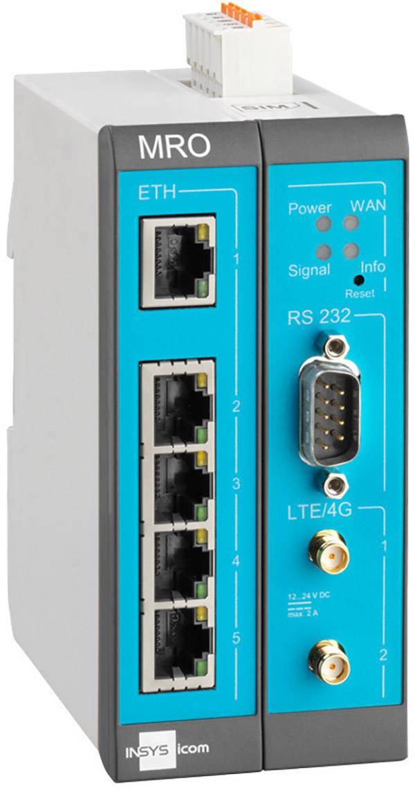 INSYS icom MRO L200 - Router - WWAN 4-Port-Switch-0
