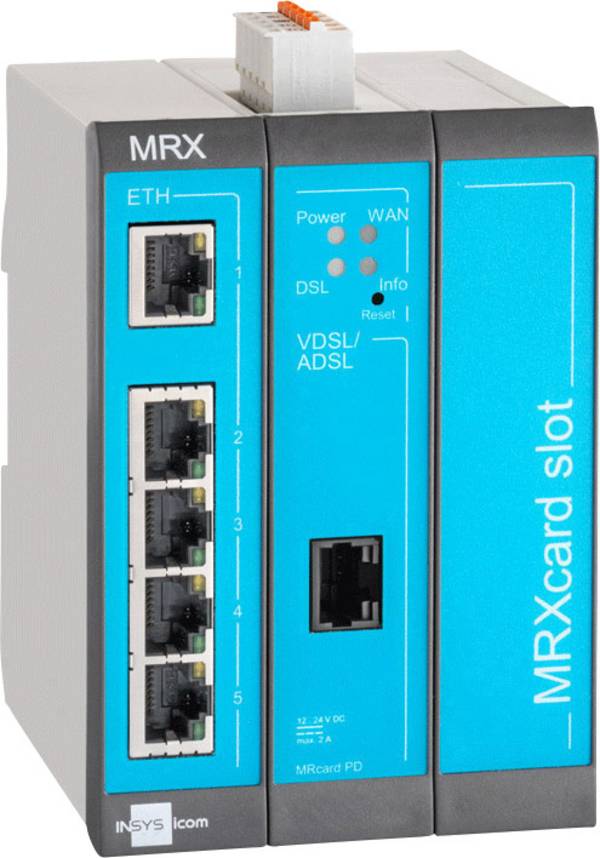 INSYS icom MRX MRX3 DSL - Annex-B - Router - DSL-Modem 5-Port-Switch