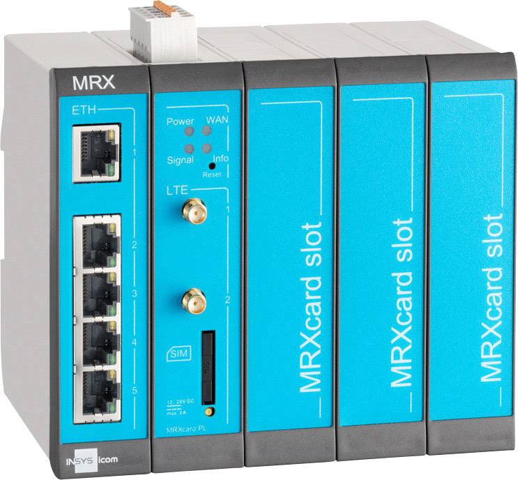 INSYS icom MRX MRX5 LTE - Router - WWAN 5-Port-Switch-0