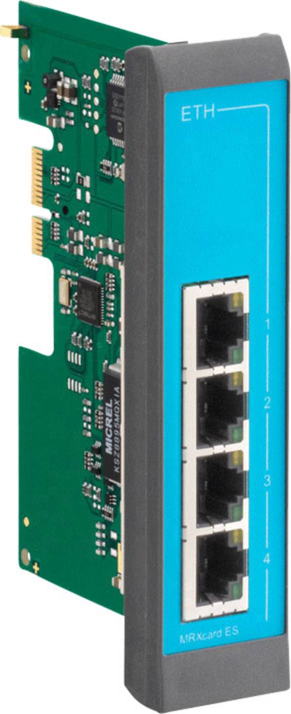 INSYS MRcard ES - Switch - 4 x 10/100 - Plugin-Modul