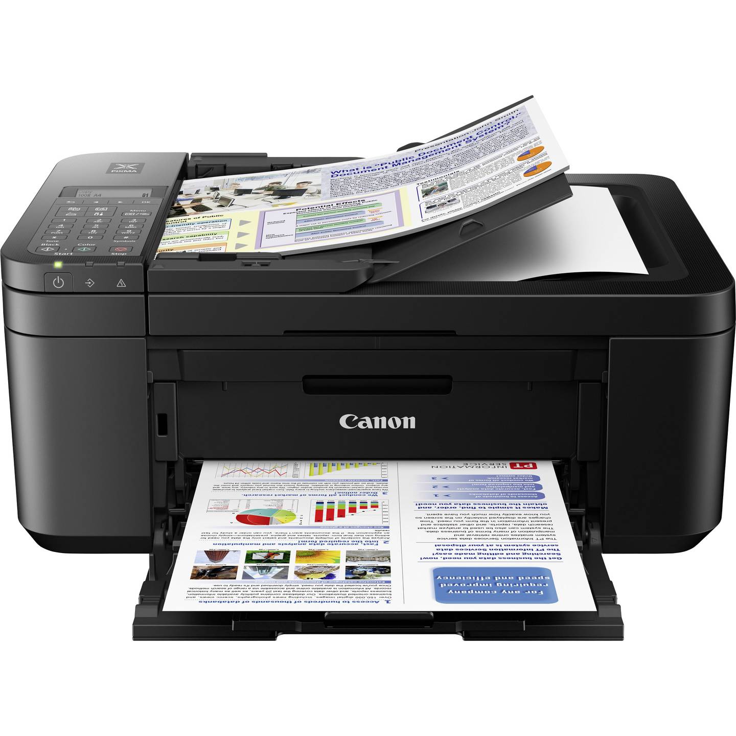 Canon PIXMA TR4550 Tintenstrahl-Multifunktionsdrucker A4 Drucker, Kopierer, Scanner, Fax WLAN canon drucker tr4550