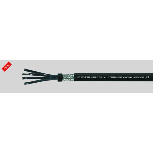Helukabel HELUTHERM® 145 Multi-C Hochtemperaturleitung 2 x 1 mm² Schwarz 52227 100 m