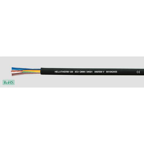 Thumbnail - Helukabel HELUTHERM® 120 Hochtemperaturleitung 5 G 0.75 mm² Schwarz 24014-1000 1000 m