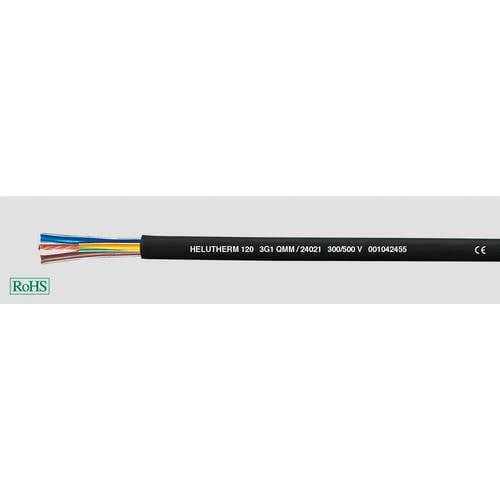HELU HELUTHERM® 120 Hochtemperaturleitung 4 G 2.5 mm² Schwarz 24040 100 m