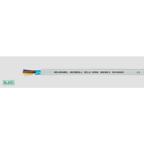 Thumbnail - Helukabel 43050-500 Installationsleitung (N)YM(St)-J 3 G 1.5 mm² Grau 500 m