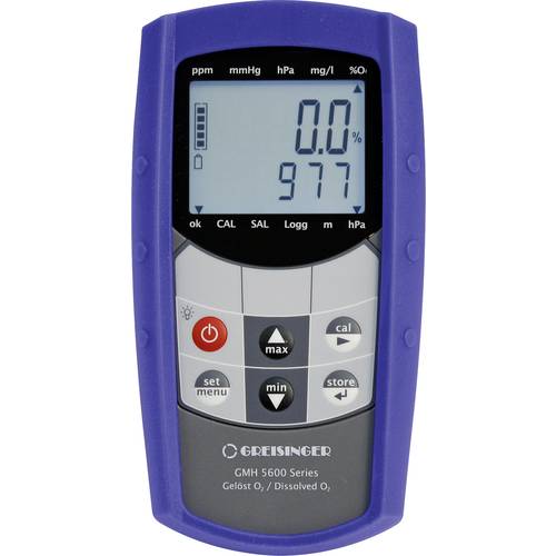 Greisinger GMH5630 Kombi-Messgerät O2-Konzentration, O2-Sättigung, Druck, Temperatur
