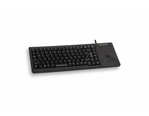 CHERRY G84-5400 USB Tastatur Schweiz, QWERTZ Schwarz Integrierter Trackball, USB-Anschluss, Maustasten