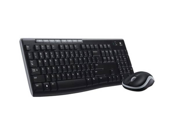 Logitech MK270 Funk Tastatur, Maus-Set Geräuscharme Tasten, Ergonomisch, Spritzwassergeschützt, Multimediatasten, mit numerischer Tastatur UK-Englisch, QWERTY Schwarz