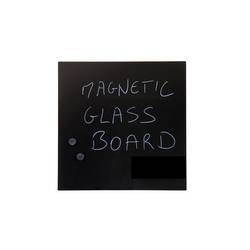 Image of Bi-office Glas-Magnetboard (B x H x T) 480 x 480 x 4 mm Schwarz