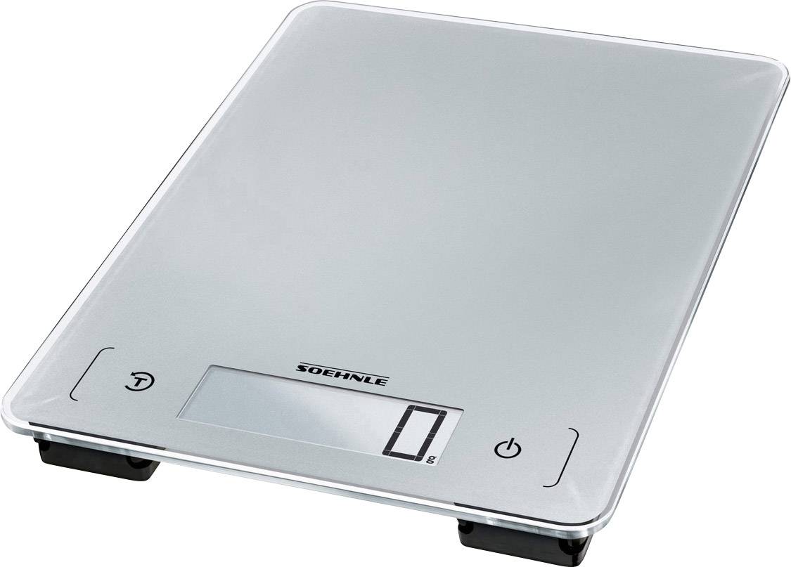 SOEHNLE KWD Page Aqua Proof Digitale Küchenwaage Wägebereich (max.)=10 kg Silbergrau