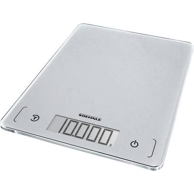 Soehnle KWD Page Comfort 300 Slim Digitale Küchenwaage  Wägebereich (max.)=10 kg Silber-Grau