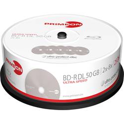 Blu-ray BD-R DL 50 GB Primeon vřeteno, 2761318, vrstva proti poškrábání, 25 ks