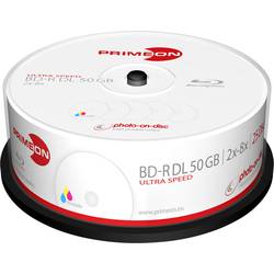 Image of Primeon 2761319 Blu-ray BD-R DL Rohling 50 GB 25 St. Spindel Bedruckbar