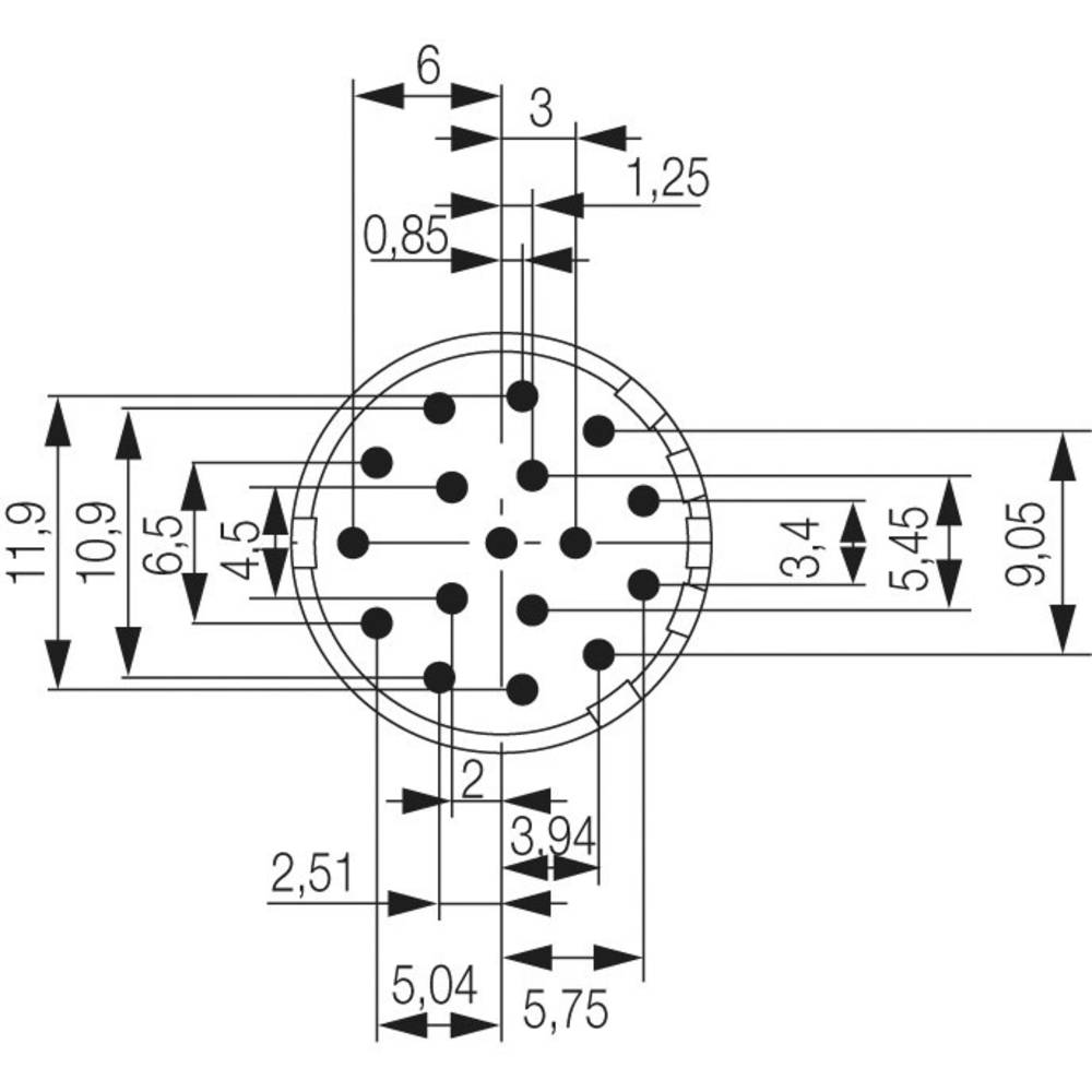 Actuator-connector. SAI-M23-SE-17-10MM Weidmüller Inhoud: 1 stuks