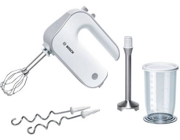 BOSCH Handrührer MFQ4070 500Watt mit Mixbecher weiß/silber