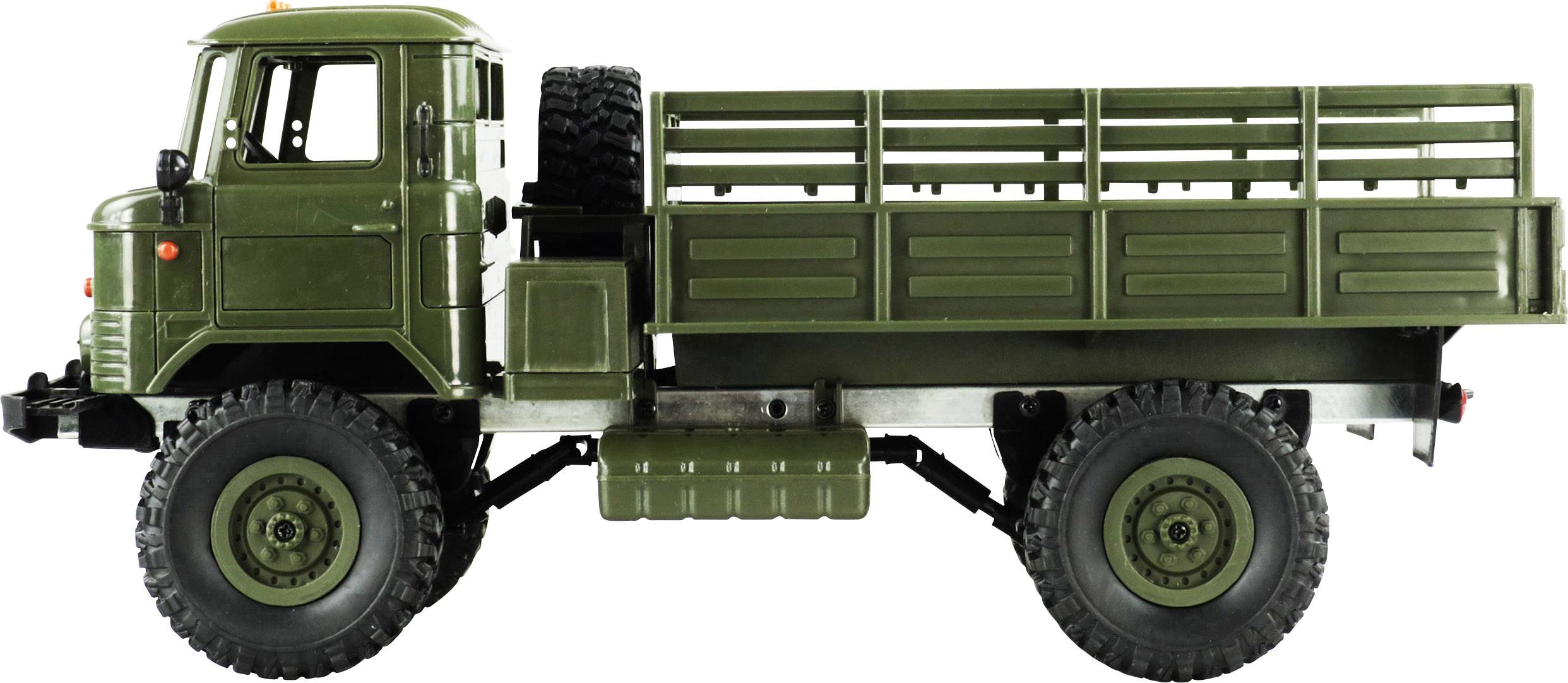 Amewi GAZ-66 Grün Brushed 1:16 RC Modell-LKW Elektro LKW Allradantrieb (4WD) RtR 2,4 GHz inkl. Akku und Ladekabel-3