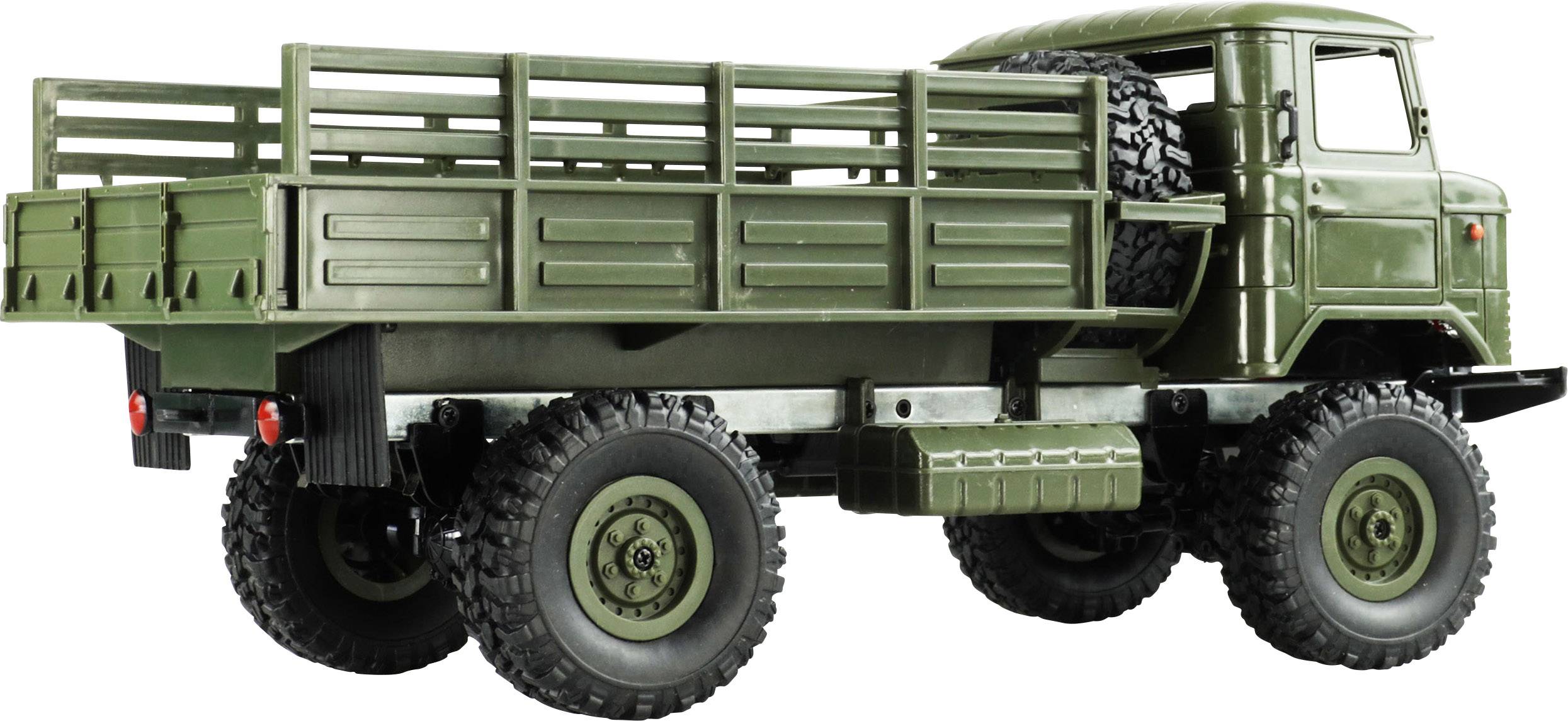 Amewi GAZ-66 Grün Brushed 1:16 RC Modell-LKW Elektro LKW Allradantrieb (4WD) RtR 2,4 GHz inkl. Akku und Ladekabel-4