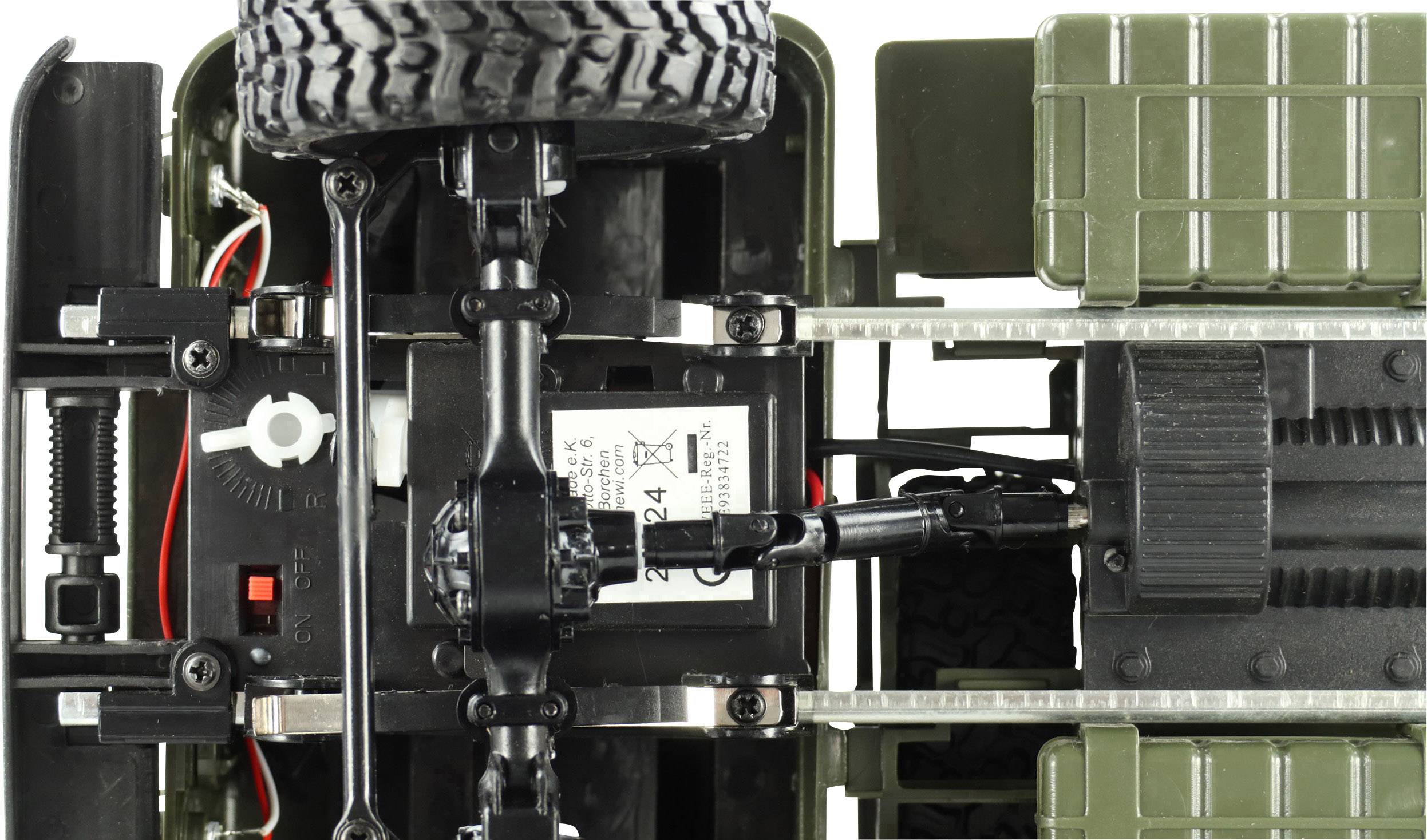 Amewi GAZ-66 Grün Brushed 1:16 RC Modell-LKW Elektro LKW Allradantrieb (4WD) RtR 2,4 GHz inkl. Akku und Ladekabel-6
