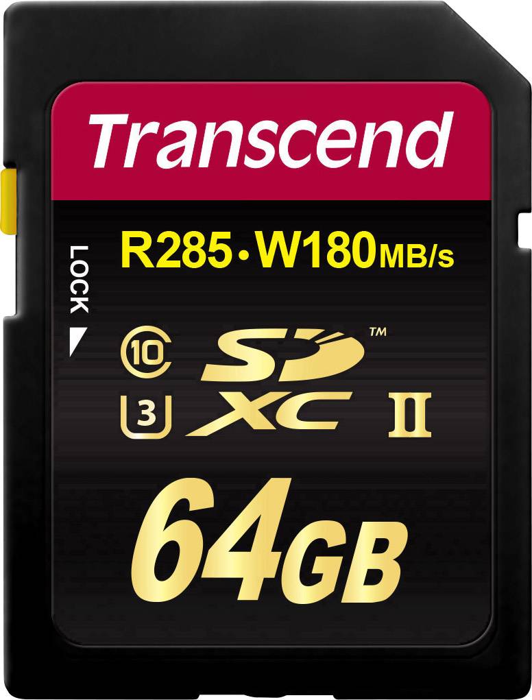 TRANSCEND 64GB SDXC Class3 UHS-II Card