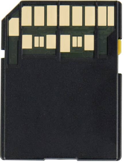 Eine Speicherkarte mit goldenen Kontakten, die für das Speichern und Übertragen von Daten in elektronischen Geräten verwendet wird.