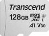 Transcend Premium 300S microSDXC-Karte 128 GB Class 10, UHS-I, UHS-Class 3, v30 Video Speed Class, A1 Application Performance Class inkl. SD-Adapter