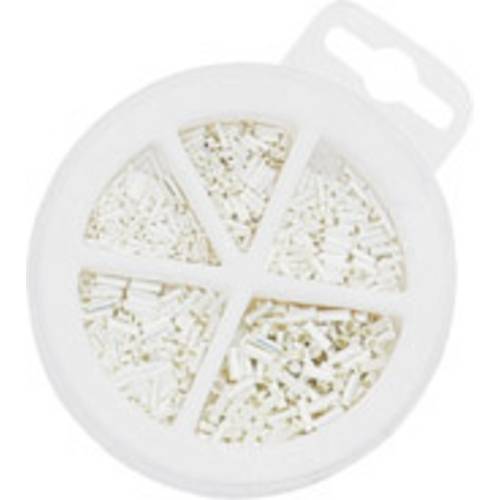 NWS 144-BS-500 Aderendhülsen-Sortiment 0.5 mm², 0.75 mm², 1 mm², 1.5 mm², 2.5 mm² Unisoliert Silber 500 St.