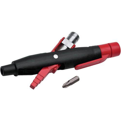 NWS 2005-8-SB Schaltschrankschlüssel Kunststoff, Zink Schwarz, Rot 1 St.