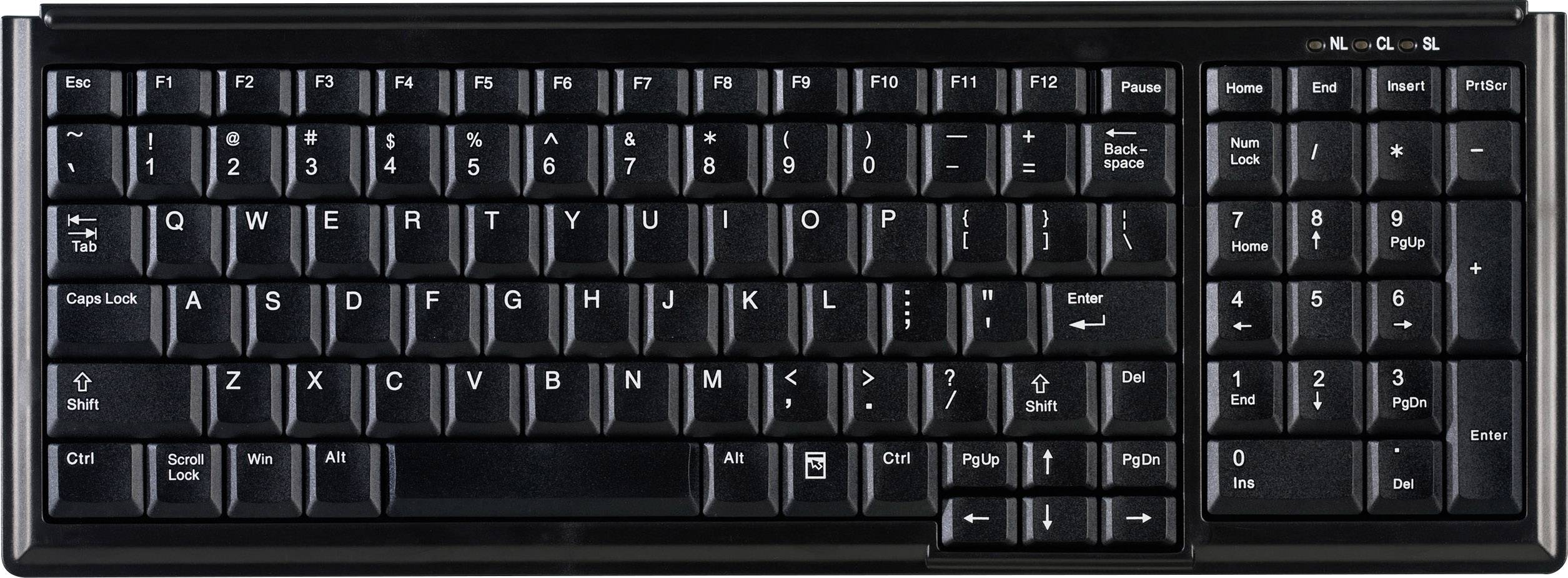 Contour Active Key AK-7000 USB Tastatur Deutsch, QWERTZ Schwarz-0