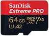 SanDisk Extreme Pro® microSDXC-Karte 64 GB Class 10, UHS-I, UHS-Class 3, v30 Video Speed Class A2-Leistungsstandard