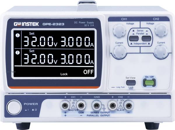 GW Instek GPE-2323 Labornetzgerät, einstellbar  0 - 32 V 0 - 3 A 192 W   Anzahl Ausgänge 2 x
