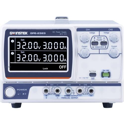 GW Instek GPE-2323 Labornetzgerät, einstellbar kalibriert (ISO) 0 - 32 V 0 - 3 A 192 W Anzahl Ausgänge 2 x