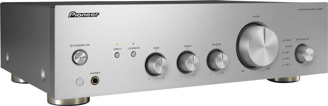A-10AE-S Stereo-Verstärker 2 x Silber-1