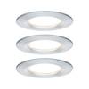 Paulmann Nova Bad-Einbauleuchte 3er Set LED LED 18 W IP44 Aluminium (gedreht)