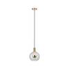 Paulmann Esben 79725 Pendelleuchte LED E27 20 W Transparent, Messing (gebürstet)
